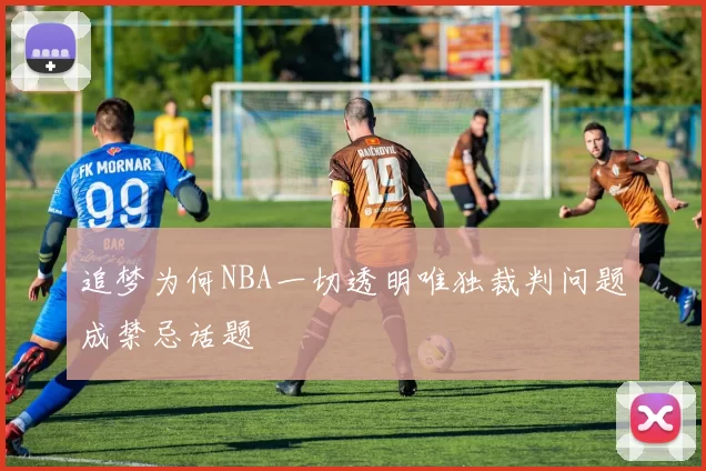 追梦为何NBA一切透明唯独裁判问题成禁忌话题